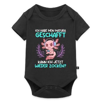 Matura geschafft kann ich wieder zocken? - Baby Premium Kurzarmbody - Schwarz - Vorne