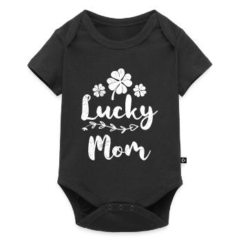 Lucky Mom Irish St Patrick's Day Mama - Baby Premium short-sleeve bodysuit - black - Front