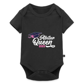 Abi Queen Abiturientin Abitur 2023 - Baby Premium Kurzarmbody - Schwarz - Vorne