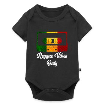 Reggae Vibes Only Reggae Afro - Baby Premium short-sleeve bodysuit - black - Front