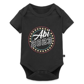 Abi 2023 Abitur Abiturient Schulabschluss - Baby Premium Kurzarmbody - Schwarz - Vorne