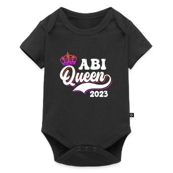 Abitur Queen 2023 Abi Abiturientin - Baby Premium Kurzarmbody - Schwarz - Vorne