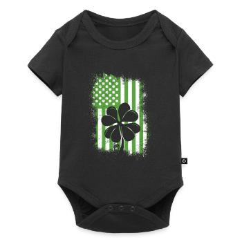 USA Shenanigans St. Patrick’s Day - Baby Premium Kurzarmbody - Schwarz - Vorne