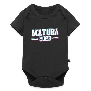 Matura 20023 I have finished high school graduates - Baby Premium short-sleeve bodysuit - black - Front