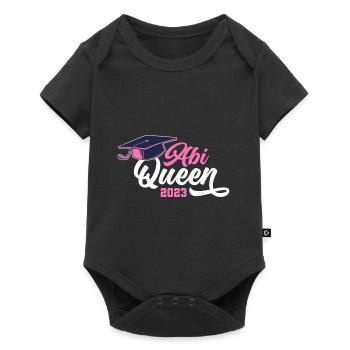 Abi Queen Abiturientin Abitur 2023 - Baby Premium Kurzarmbody - Schwarz - Vorne