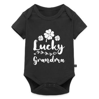 Lucky Grandma St. Patrick's Day Ireland Grandma - Baby Premium short-sleeve bodysuit - black - Front