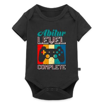 Abitur Level complete Abi 2023 Gamer - Baby Premium Kurzarmbody - Schwarz - Vorne