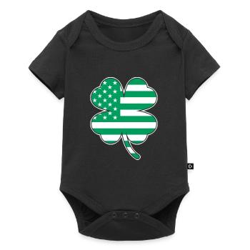 États-Unis Trèfle Saint-Patrick États-Unis - Body à manches courtes Premium Bébé - noir - Devant