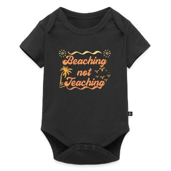 Échouer n’enseigne pas la plage à la place des enseignants des écoles - Body à manches courtes Premium Bébé - noir - Devant