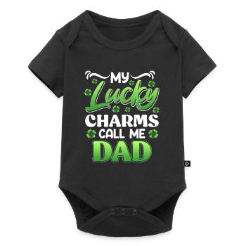 Mes porte-bonheur Appelez-moi papa Papa - Body à manches courtes Premium Bébé - noir - Devant