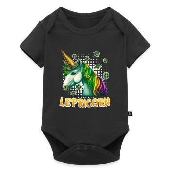 Lepricorne Saint-Patrick Licorne Femme - Body à manches courtes Premium Bébé - noir - Devant