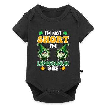 Leprechaun Size Little Friend St. Patrick's Day - Baby Premium short-sleeve bodysuit - black - Front
