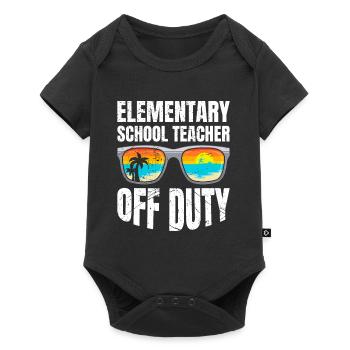 Holiday Primary School Class Teacher off duty Teacher - Baby Premium short-sleeve bodysuit - black - Front