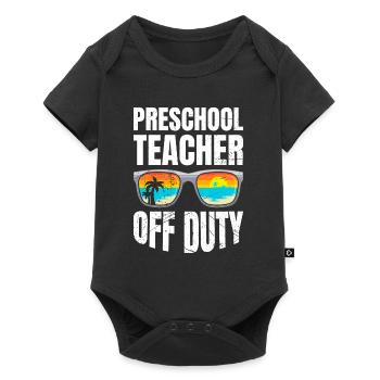 Preschool Kindergarten Educator off duty teacher - Baby Premium short-sleeve bodysuit - black - Front