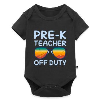 Preschool Kindergarten Educator off duty teacher - Baby Premium short-sleeve bodysuit - black - Front