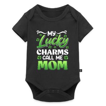 Mes porte-bonheur Appelez-moi maman Maman - Body à manches courtes Premium Bébé - noir - Devant