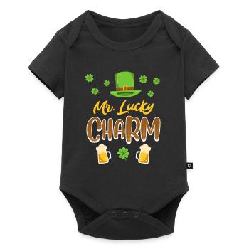 Mr Lucky Charm St. Patrick’s Day Men - Body à manches courtes Premium Bébé - noir - Devant