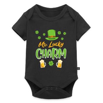 Mr Lucky Charm St. Patrick’s Day Men - Body à manches courtes Premium Bébé - noir - Devant