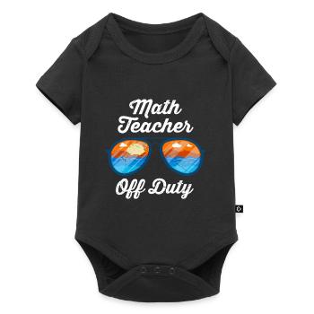 Math teacher Teacher off duty math teacher - Baby Premium short-sleeve bodysuit - black - Front