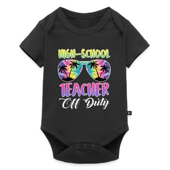 High School teacher off duty Holiday Teacher - Baby Premium short-sleeve bodysuit - black - Front
