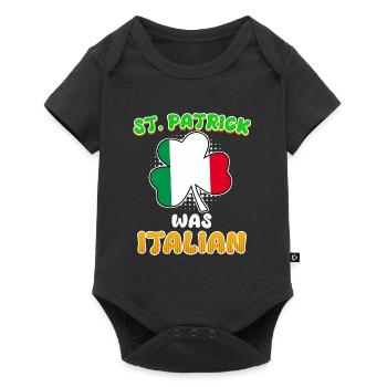 La Saint-Patrick était la Saint-Patrick italienne - Body à manches courtes Premium Bébé - noir - Devant