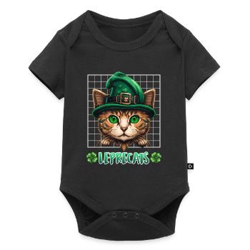 Chats de la Saint-Patrick Lutins Chatons - Body à manches courtes Premium Bébé - noir - Devant
