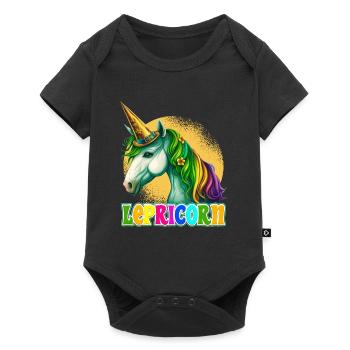 Lepricorn St. Patrick’s Day Licorne Femmes - Body à manches courtes Premium Bébé - noir - Devant