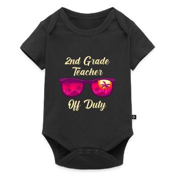 Professeur de classe de deuxième classe en congé Professeur de vacances - Body à manches courtes Premium Bébé - noir - Devant