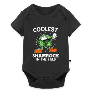 Le trèfle le plus cool de la Saint-Patrick - Body à manches courtes Premium Bébé - noir - Devant