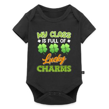 My class is full of lucky charms - Baby Premium short-sleeve bodysuit - black - Front