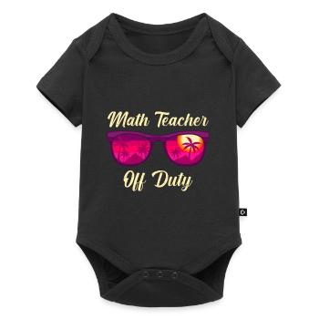Math teacher Teacher off duty math teacher - Baby Premium short-sleeve bodysuit - black - Front