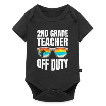 Second Class Class Class Teacher off duty Holiday Teacher - Baby Premium short-sleeve bodysuit - black - Front