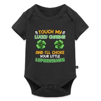 Lustiger St. Patrick’s Day Spruch Lucky Charms - Baby Premium Kurzarmbody - Schwarz - Vorne