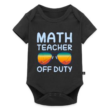 Math teacher Teacher off duty math teacher - Baby Premium short-sleeve bodysuit - black - Front