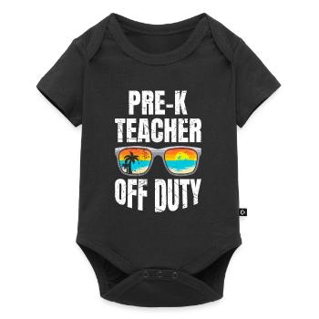 Preschool Kindergarten Educator off duty teacher - Baby Premium short-sleeve bodysuit - black - Front