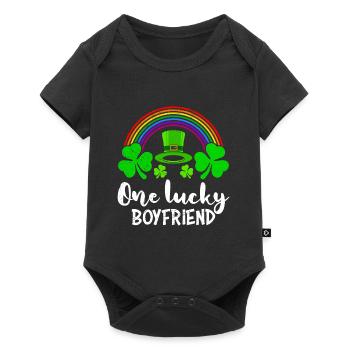 One Lucky Boyfriend St Patrick’s Day - Baby Premium Kurzarmbody - Schwarz - Vorne