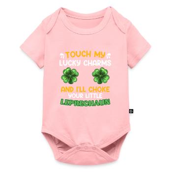Lustiger St. Patrick’s Day Spruch Lucky Charms - Baby Premium Kurzarmbody - Rosa - Vorne