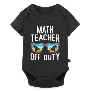 Math teacher Teacher off duty math teacher - Baby Premium short-sleeve bodysuit - black - Front