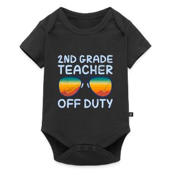 Second Class Class Class Teacher off duty Holiday Teacher - Baby Premium short-sleeve bodysuit - black - Front