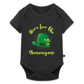 St Patrick's Day Here for the Shenanigans - Baby Premium short-sleeve bodysuit - black - Front