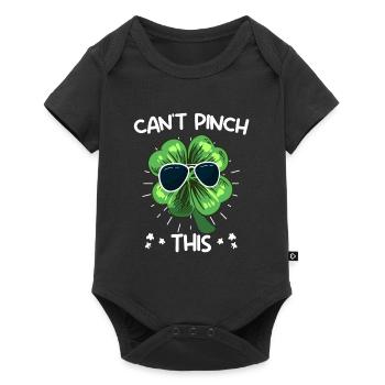 Can't Pinch this Kleeblatt St. Patrick's Day - Baby Premium Kurzarmbody - Schwarz - Vorne