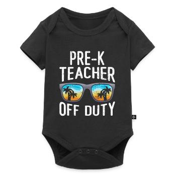 Preschool Kindergarten Educator Off Duty Teacher - Baby Premium short-sleeve bodysuit - black - Front