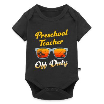 Preschool Kindergarten Educator off duty teacher - Baby Premium short-sleeve bodysuit - black - Front