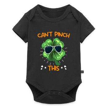 Can't Pinch this Kleeblatt St. Patrick's Day - Baby Premium Kurzarmbody - Schwarz - Vorne