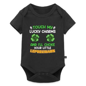 Lustiger St. Patrick’s Day Spruch Lucky Charms - Baby Premium Kurzarmbody - Schwarz - Vorne