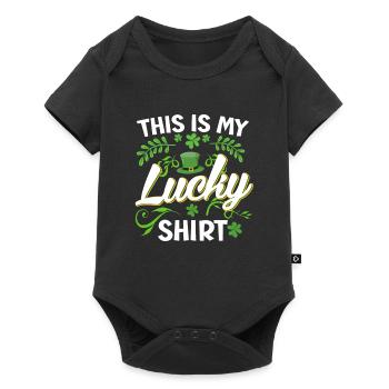 Ma chemise bonheur Porte-bonheur Porte-bonheur Saint-Patrick - Body à manches courtes Premium Bébé - noir - Devant