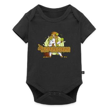Lepricorn Licorne de la Saint-Patrick - Body à manches courtes Premium Bébé - noir - Devant