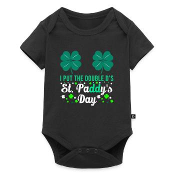 J’ai mis le double D à St. Paddys Day - Body à manches courtes Premium Bébé - noir - Devant