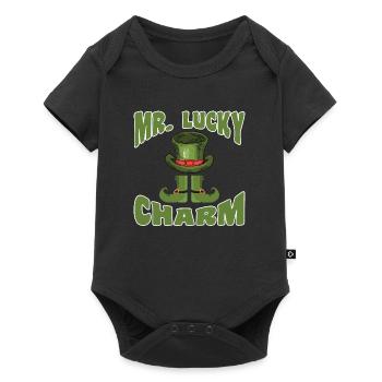 Mr Lucky Charm Glücksbringer Saint-Patrick - Body à manches courtes Premium Bébé - noir - Devant