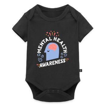 Mental Health Self-Esteem Awareness Mental - Baby Premium short-sleeve bodysuit - black - Front